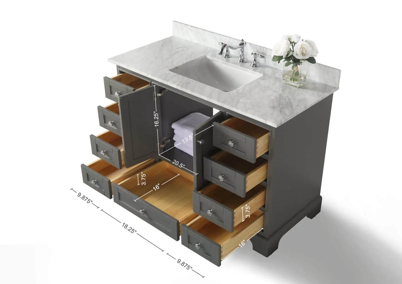 Audrey 48" Bath Vanity Set by Ancerre Designs