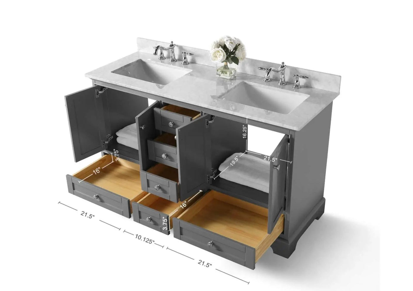 Audrey 60" Bath Vanity Set by Ancerre Designs