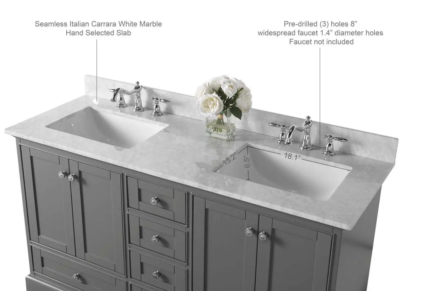 Audrey 60" Bath Vanity Set by Ancerre Designs