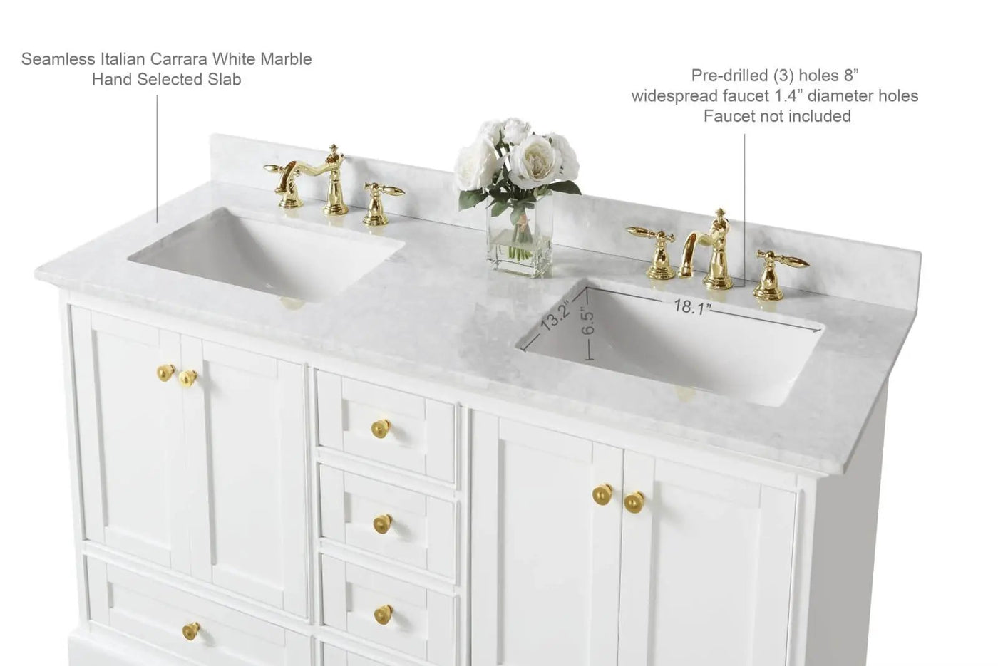 Audrey 60" Bath Vanity Set by Ancerre Designs