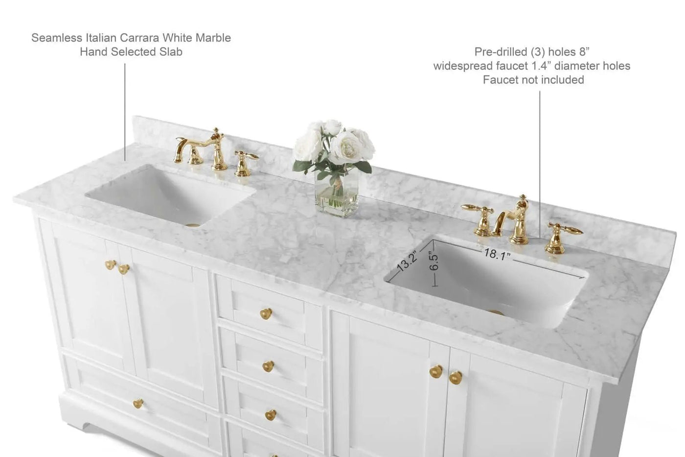 Audrey 72" Bath Vanity Set by Ancerre Designs