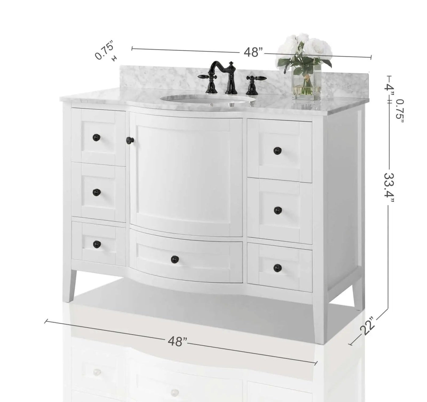 Lauren 48" Bath Vanity Set by Ancerre Designs