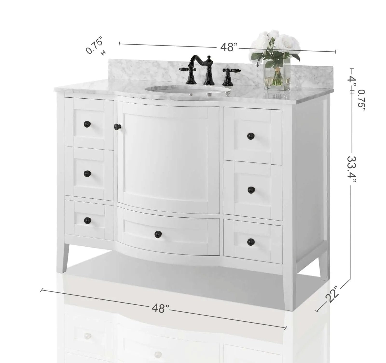 Lauren 48" Bath Vanity Set by Ancerre Designs