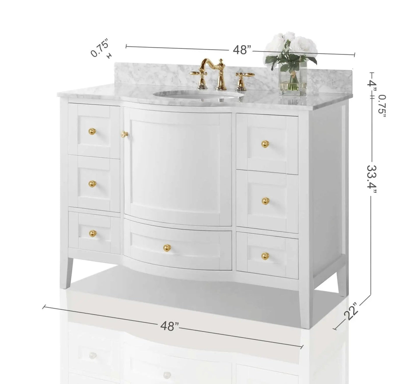 Lauren 48" Bath Vanity Set by Ancerre Designs