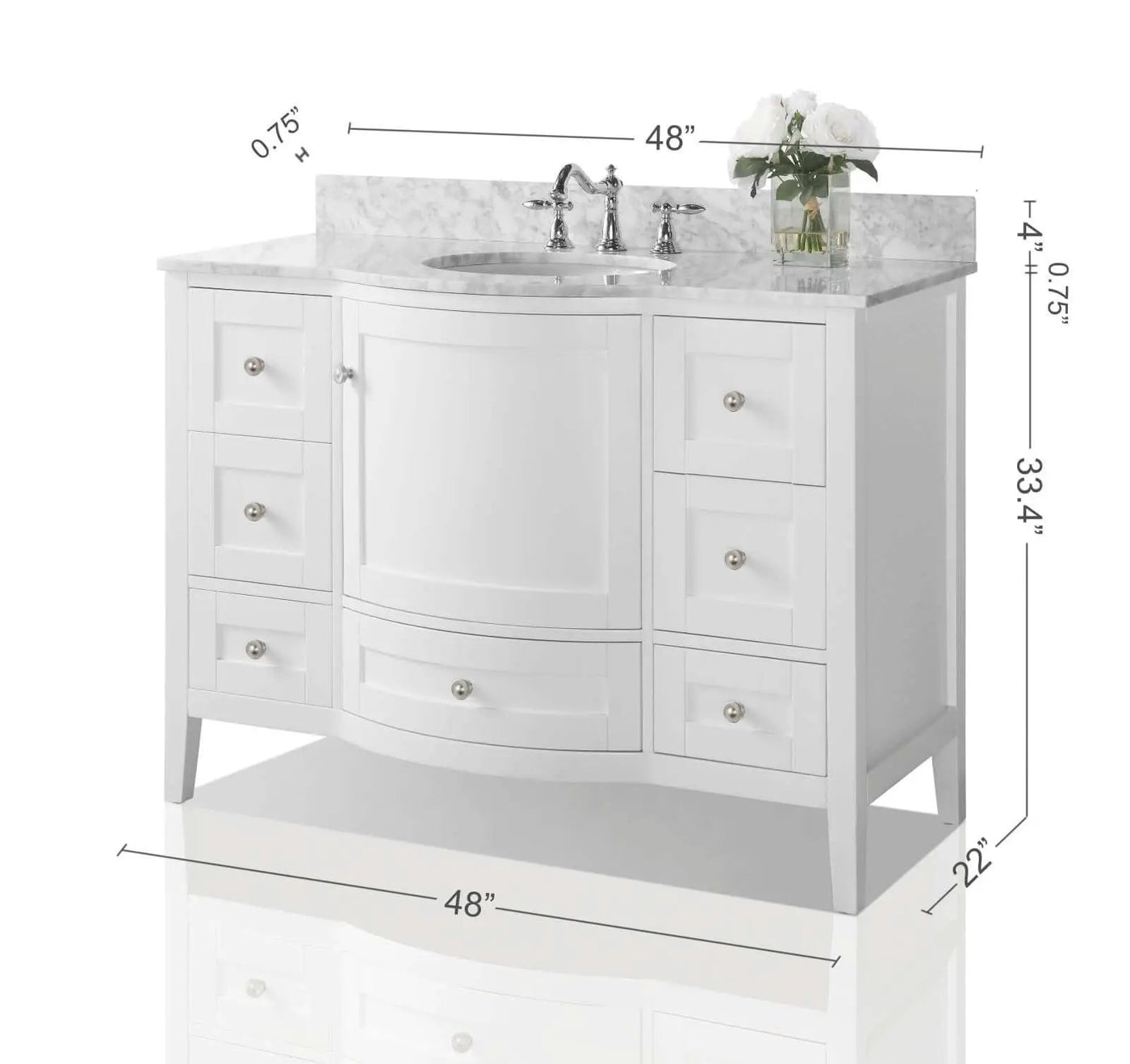 Lauren 48" Bath Vanity Set by Ancerre Designs