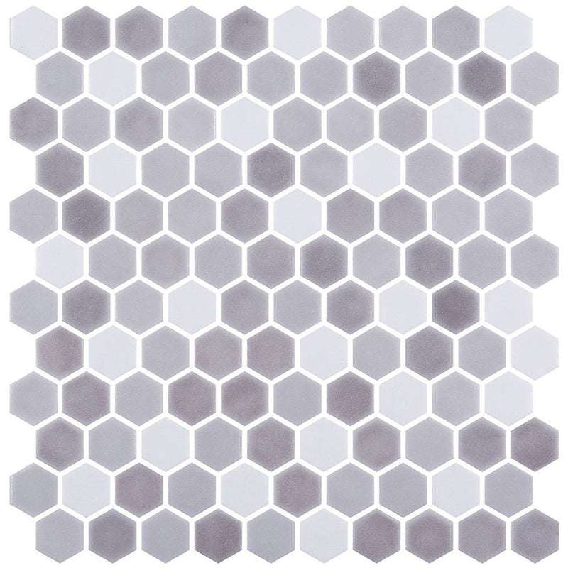 Anchor Honed Hexagon Glass Mosaics 11 3/4x11 1/2 Glass Honed 12x12 Mosaics