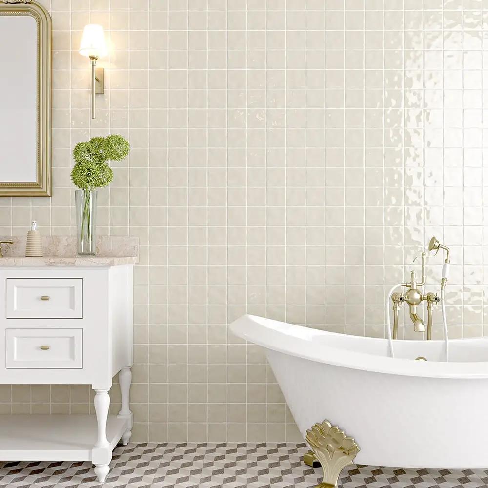Andalus Glossy Ceramic Tiles 4x4 room scene