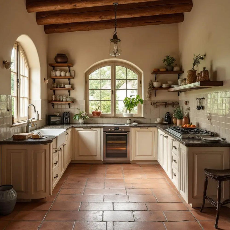 Andalus Glossy Ceramic Tiles 4x4 room scene 3