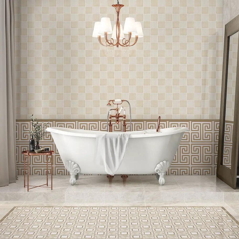 Andalus Glossy Ceramic Tiles 4x4 room scene 4