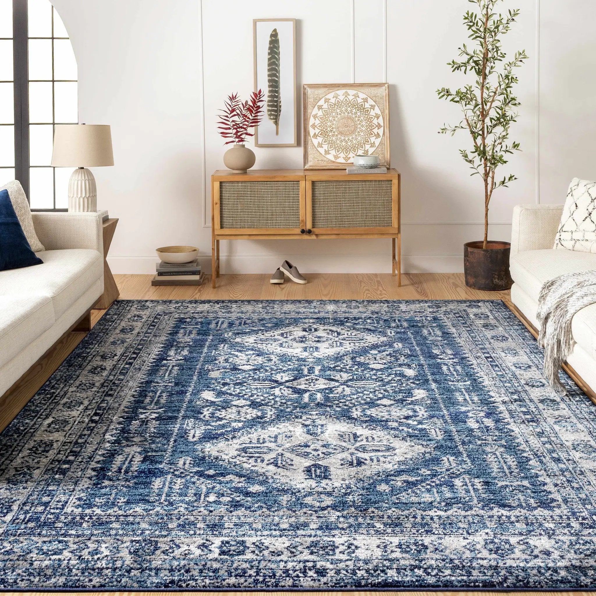 Andes Blue Area Rug by Boutique Rugs