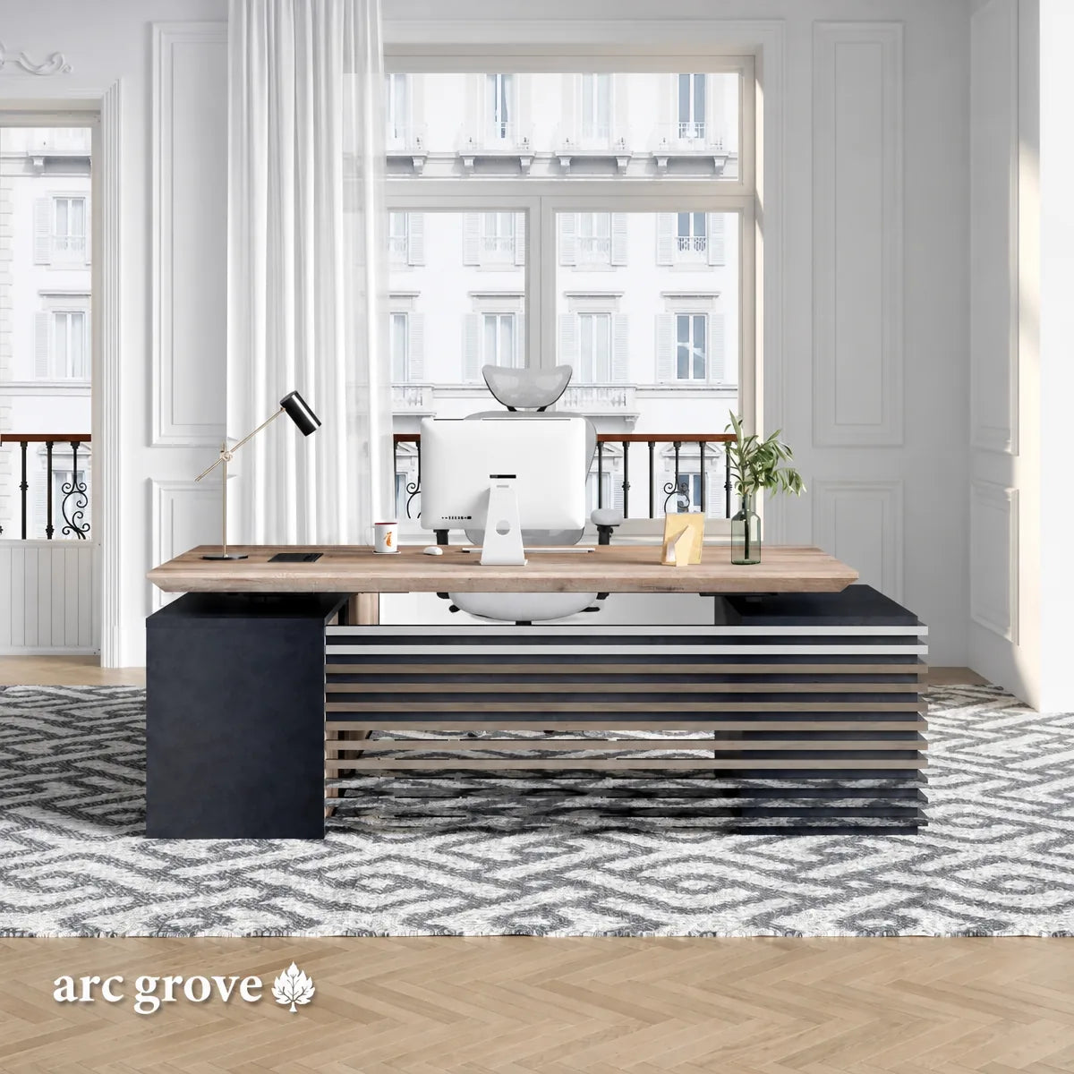 Anderson · L-Shaped Executive Standing Desk, Adjustable Height, photo 5 of 35