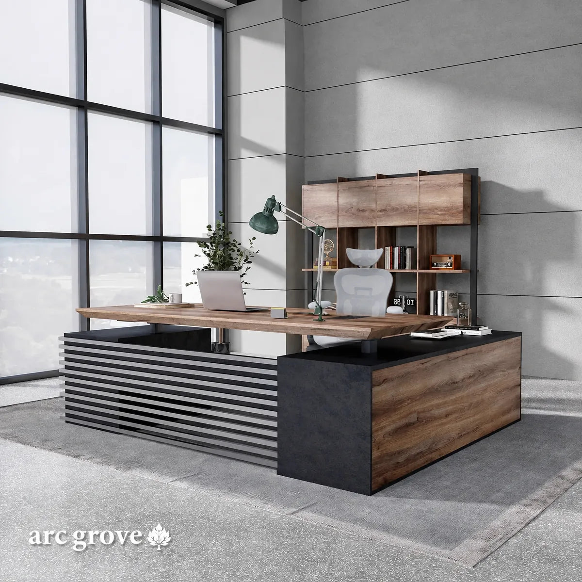 Anderson · L-Shaped Executive Standing Desk, Adjustable Height, photo 12 of 35