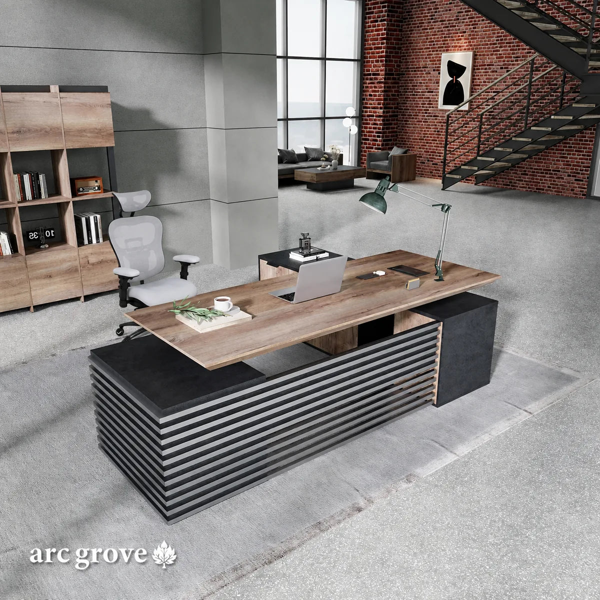 Anderson · L-Shaped Executive Standing Desk, Adjustable Height, photo 13 of 35