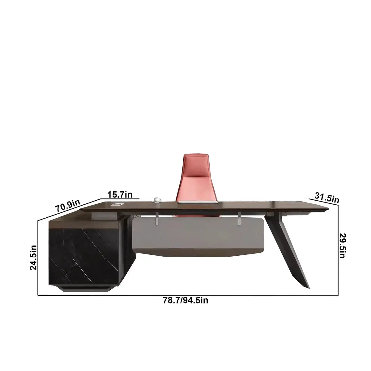 Worley · Modern L-Shaped Executive Desk by Arc Grove