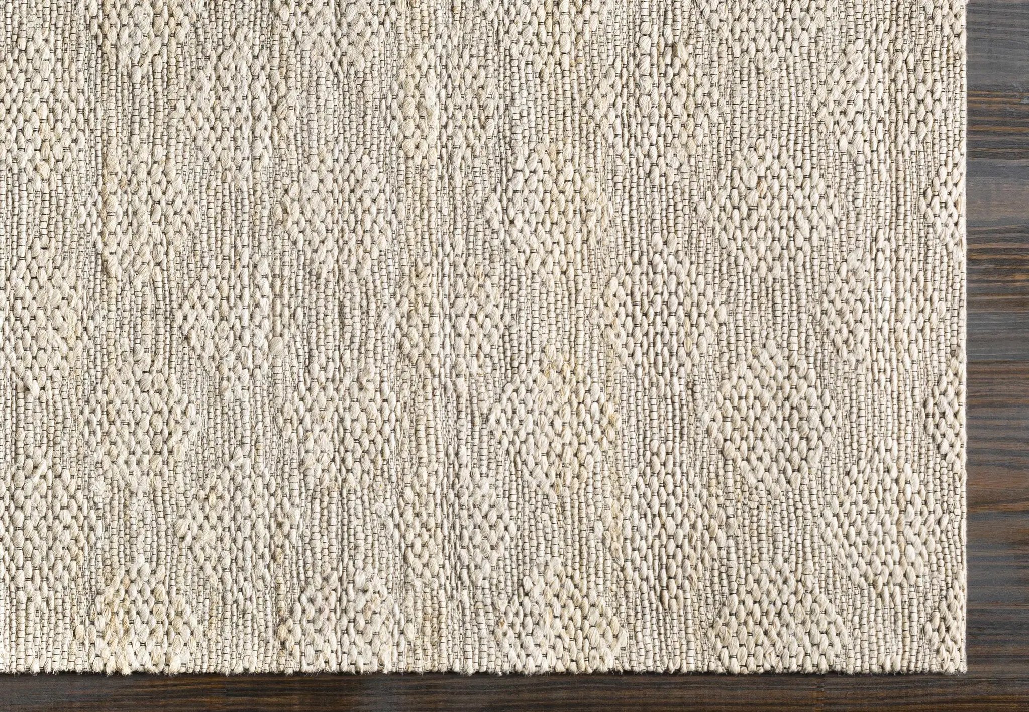 Angaston Beige Hand-Woven Jute Rug - Clearance by Boutique Rugs