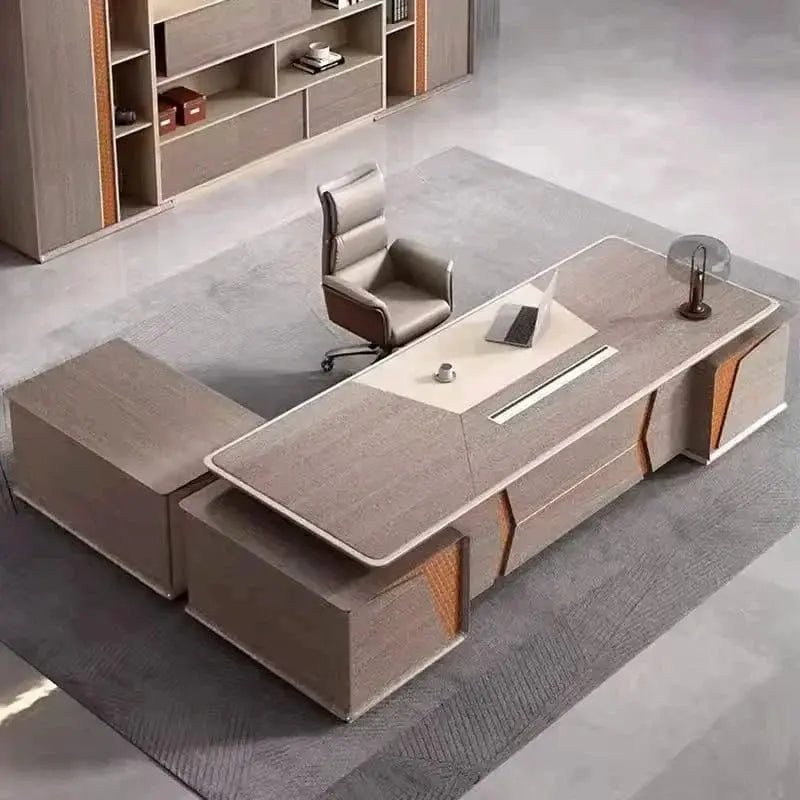 York · Grand Executive Desk w/ Mobile Storage by Arc Grove