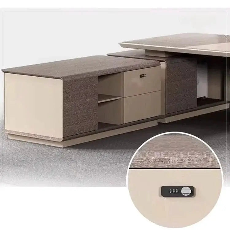 York · Grand Executive Desk w/ Mobile Storage by Arc Grove