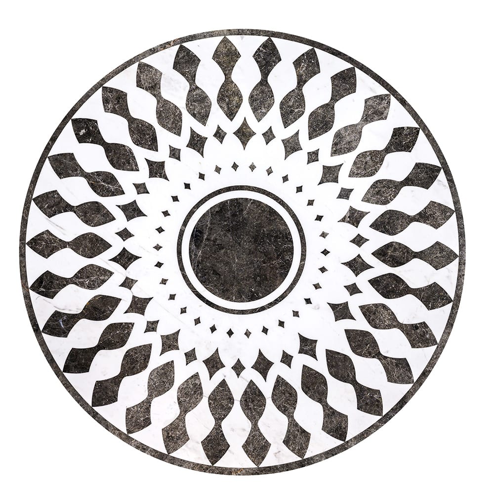 Anges Multi Finish Round Marble Medallions 36x36 Marble Multi Finish 36x36 Medallions