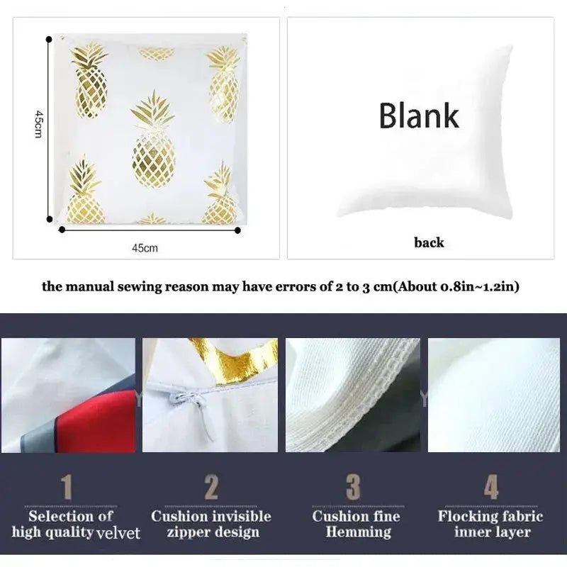 Animal White Horse Seat Cushion Plush Pillowcase Throw Pillow 45x45cm Decorative Cushion No filler for Sofa Home Decor by House Of Avana