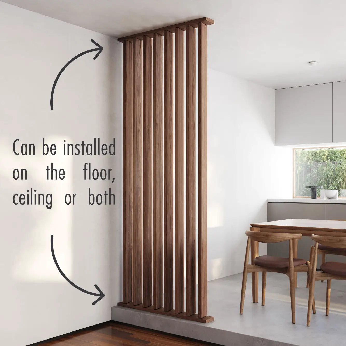 Room Divider Floor/Ceiling Base by andor willow