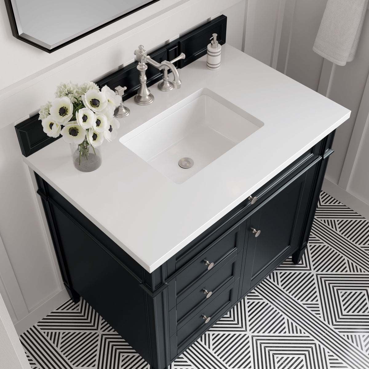 James Martin Brittany 36" Single Bathroom Vanity, Black Onyx, view 24