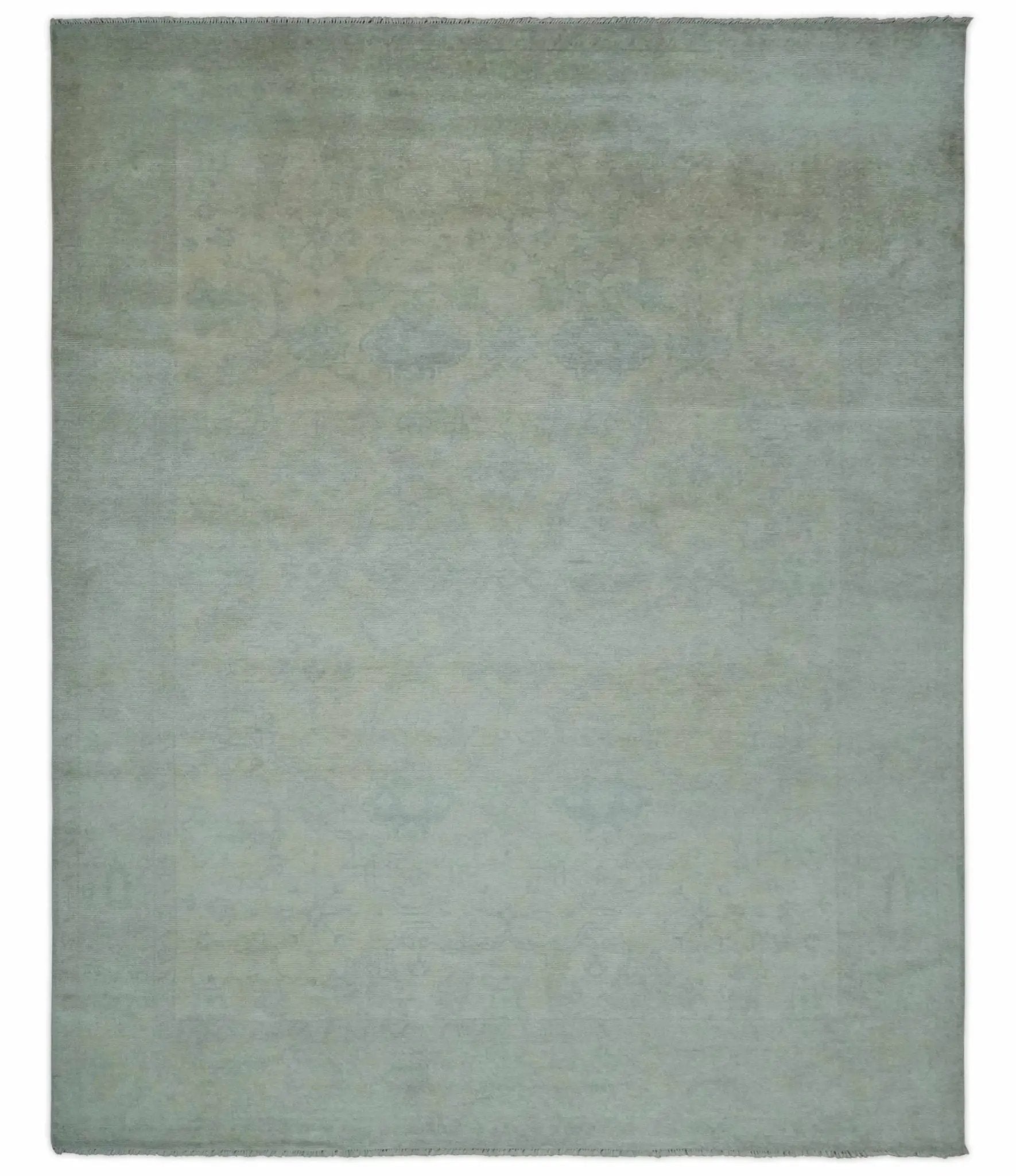 Antique look Beige and Gray Hand Knotted Oriental Oushak 8x10 wool Area Rug by The Rug Decor