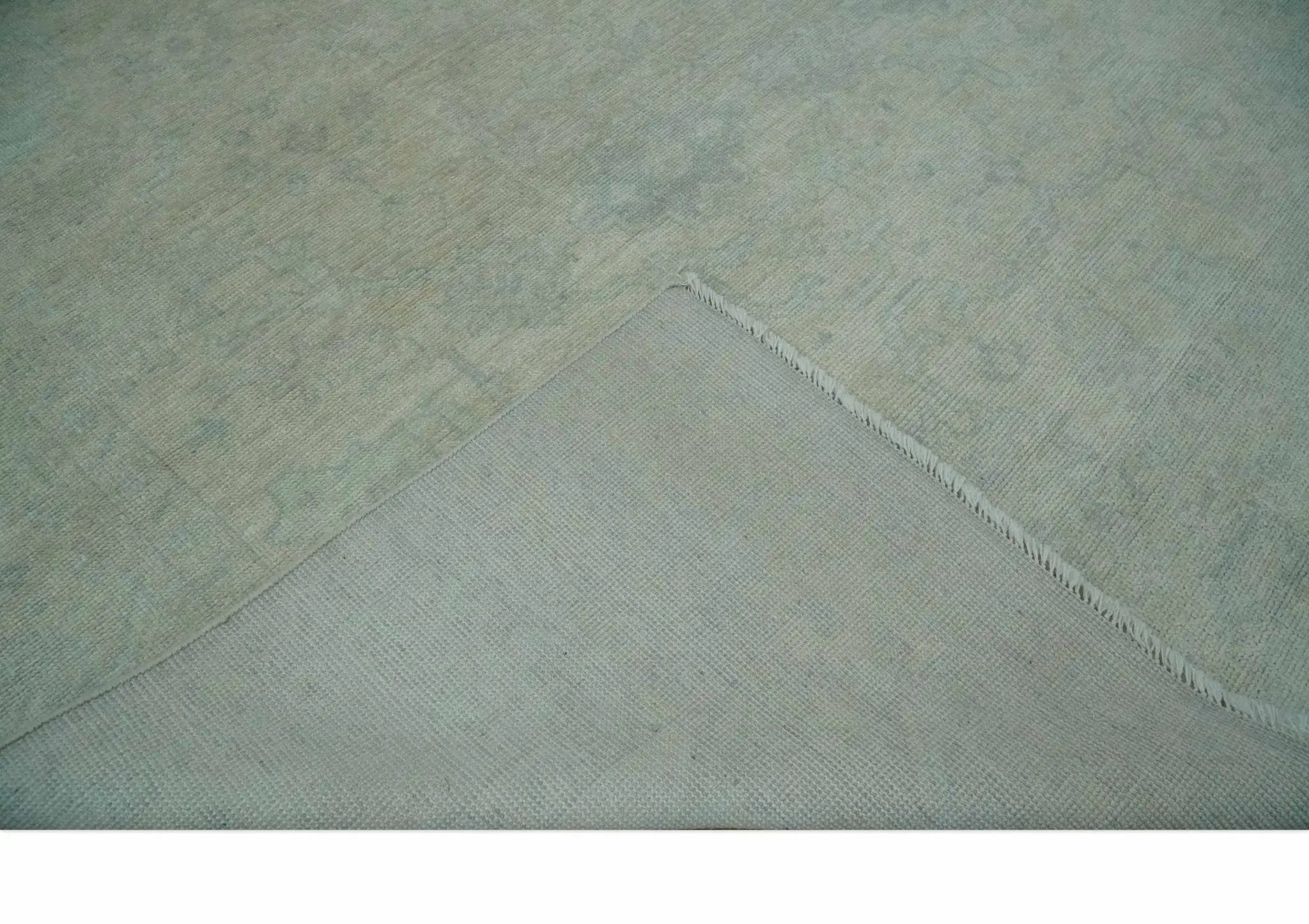 Antique look Beige and Gray Hand Knotted Oriental Oushak 8x10 wool Area Rug by The Rug Decor
