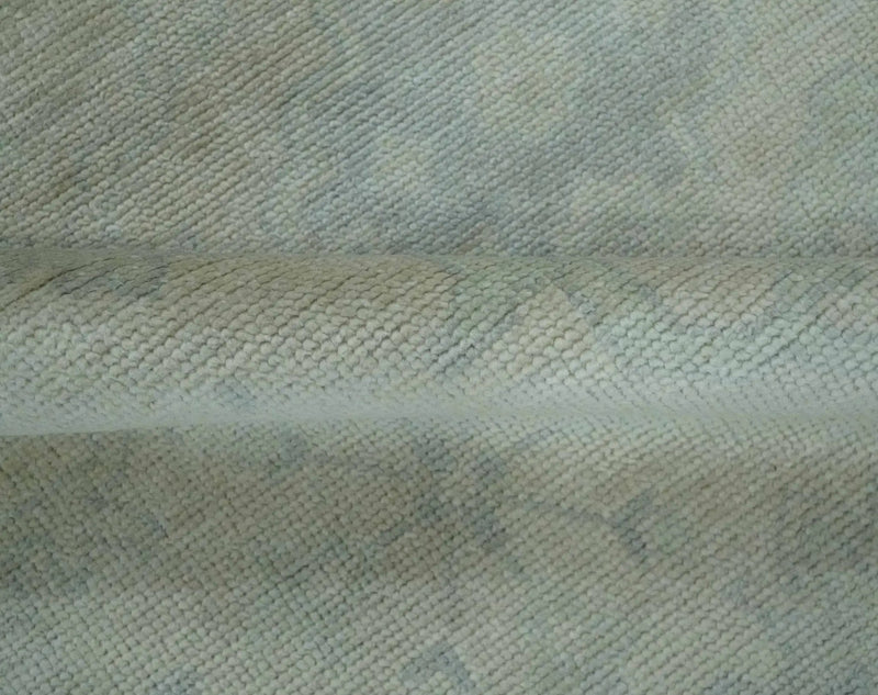 Antique look Beige and Gray Hand Knotted Oriental Oushak 8x10 wool Area Rug by The Rug Decor