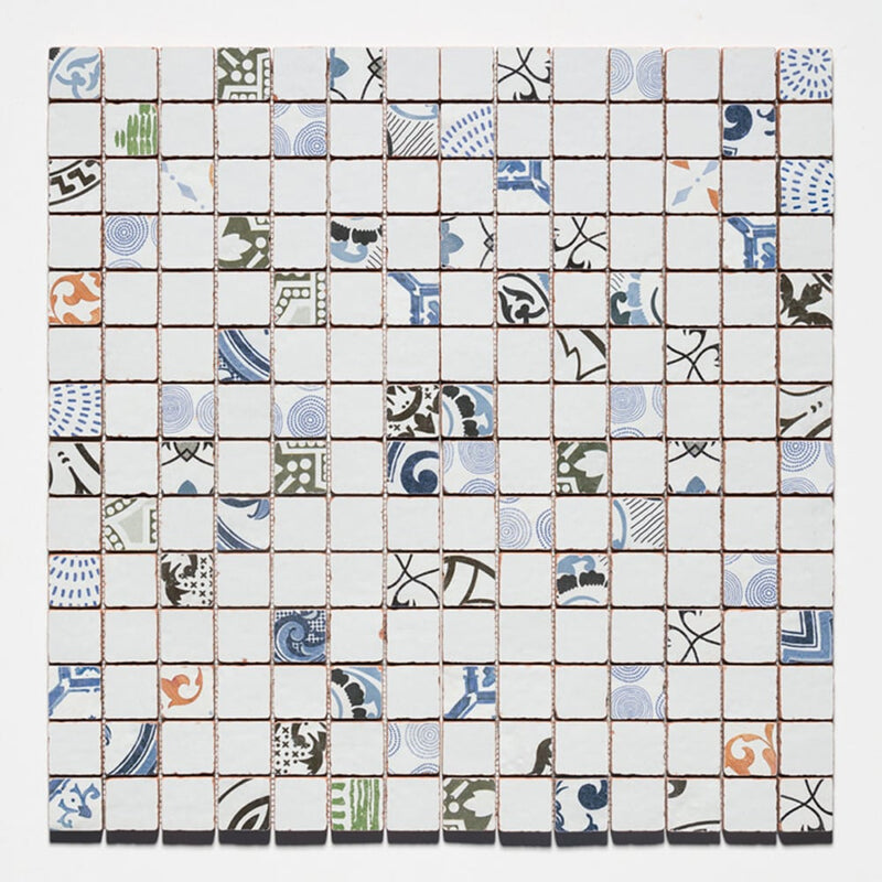 Antiqued Blend Multifinish 2x2 Glazed Terracotta Mosaics 12x12 Glazed Terracotta 12x12 Mosaics — 1