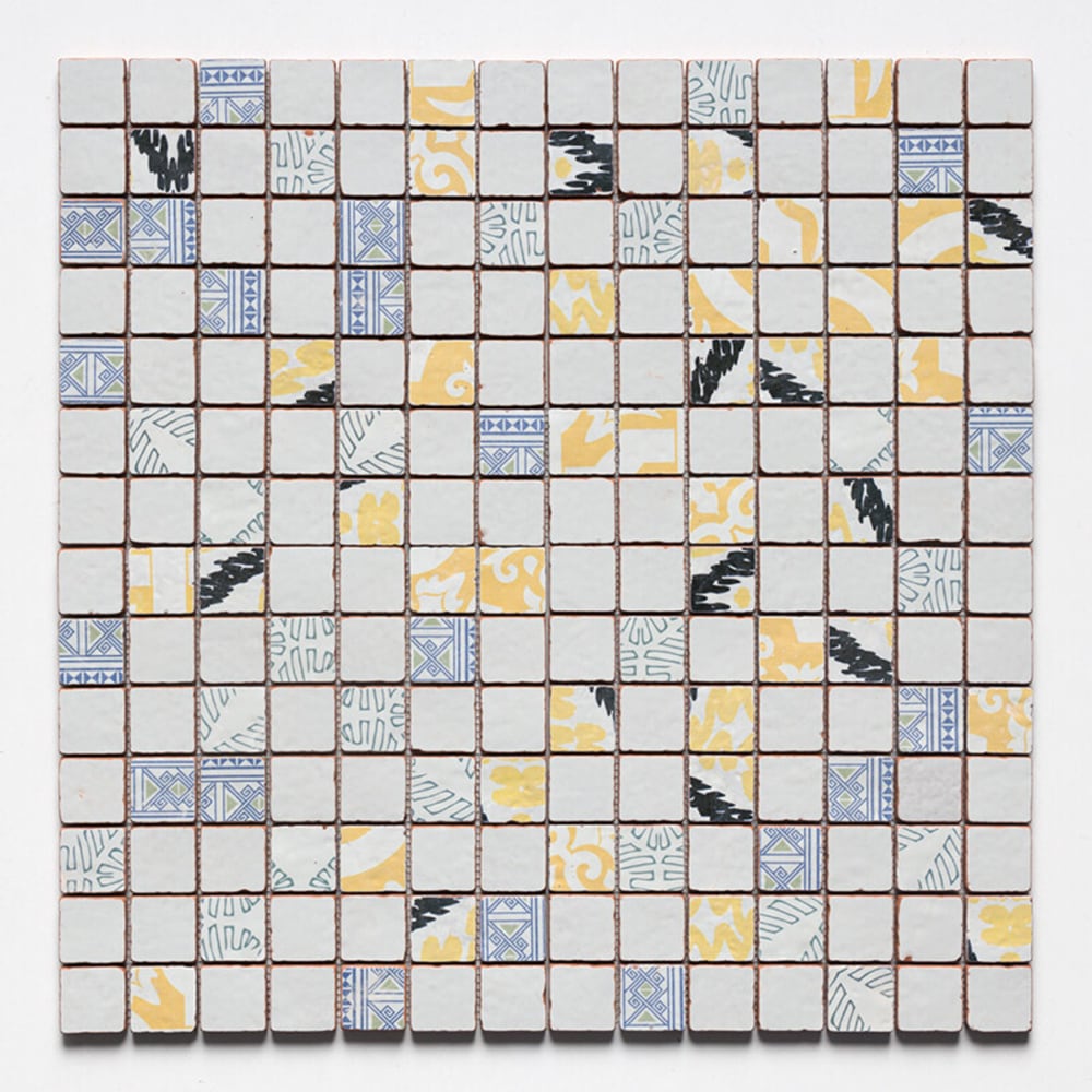 Antiqued Blend Multifinish 2x2 Glazed Terracotta Mosaics 12x12 Glazed Terracotta 12x12 Mosaics — 1