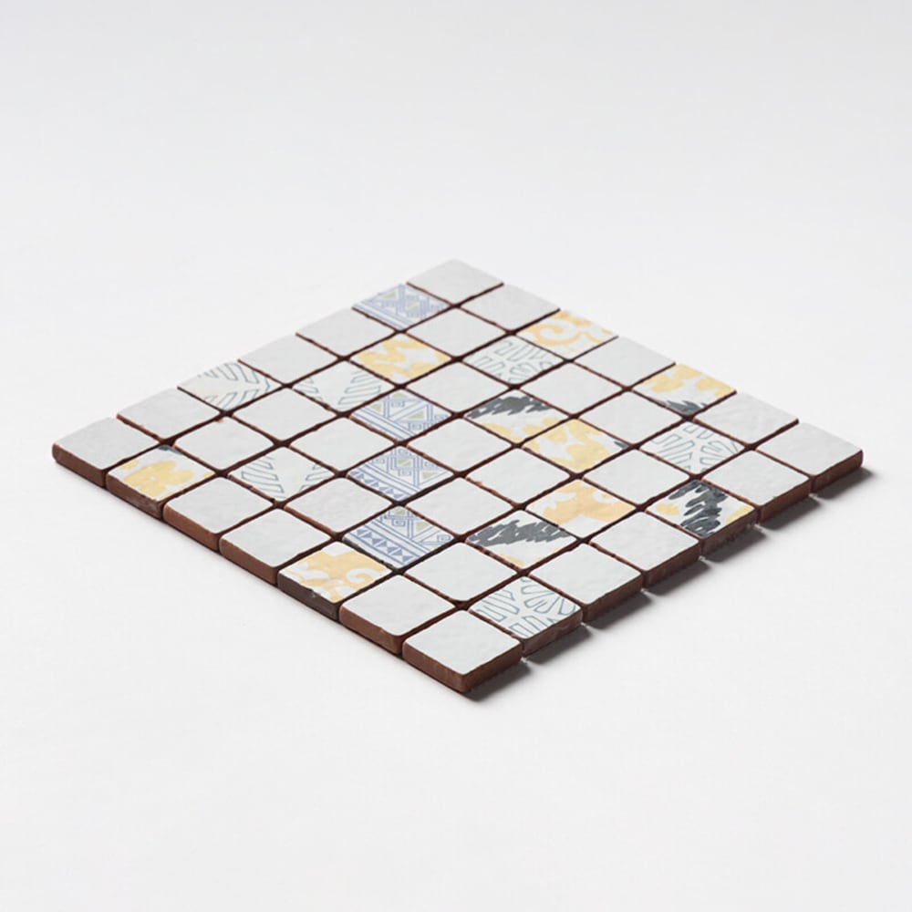 Antiqued Blend Multifinish 2x2 Glazed Terracotta Mosaics 12x12 Glazed Terracotta 12x12 Mosaics — 2
