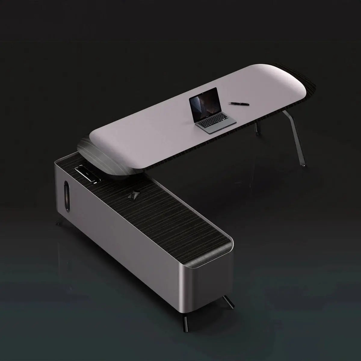 Apexa · Luxury L-Shaped Executive Desk by Arc Grove