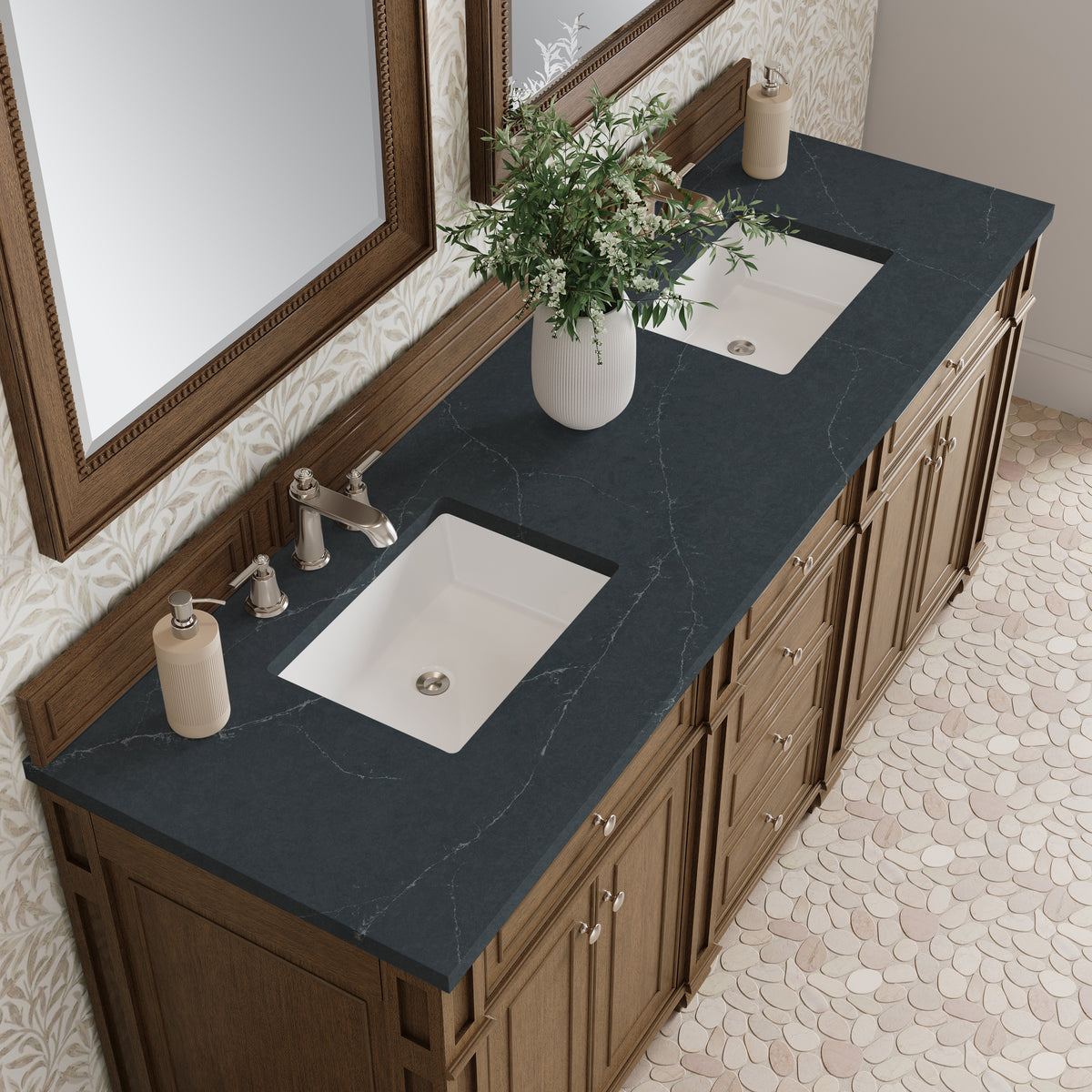 James Martin Bristol 72" Double Bathroom Vanity, Saddle Brown, view 30