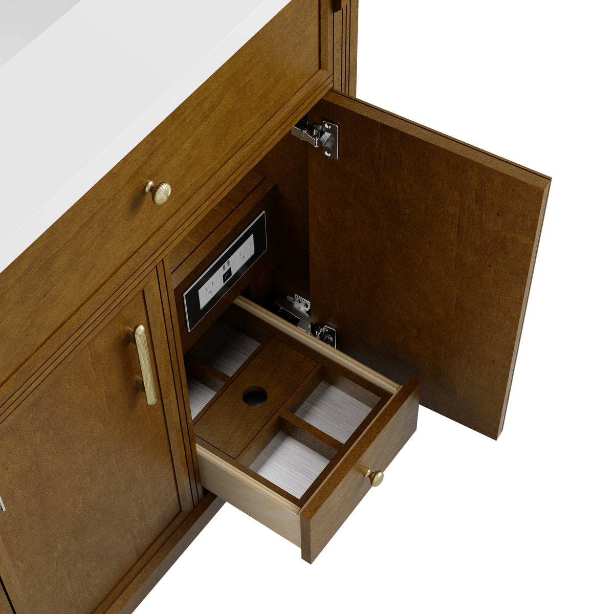 James Martin Bellshire 84" Double Bathroom Vanity, Honey Oak, view 19