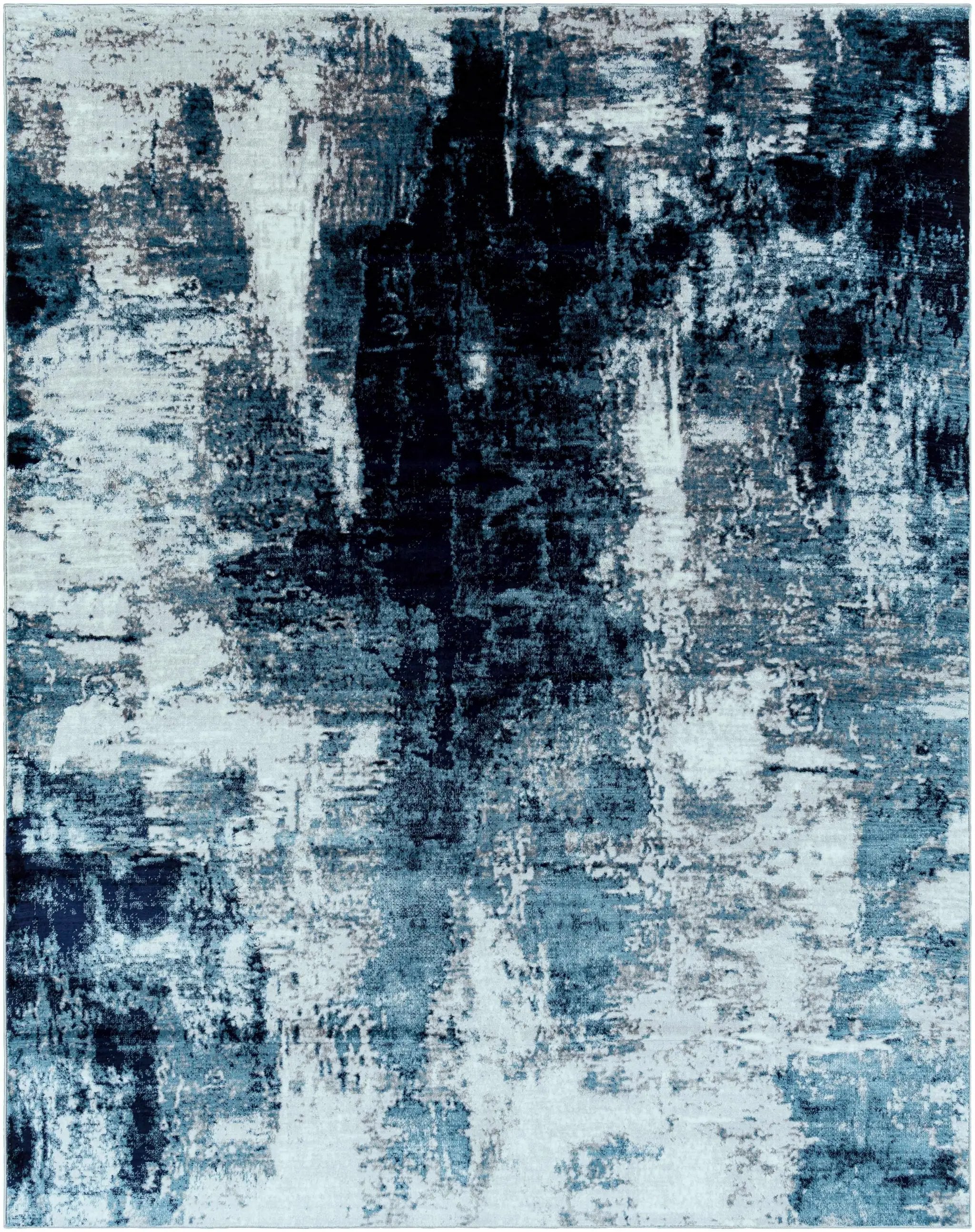 Apas Abstract Blue Area Rug by Boutique Rugs