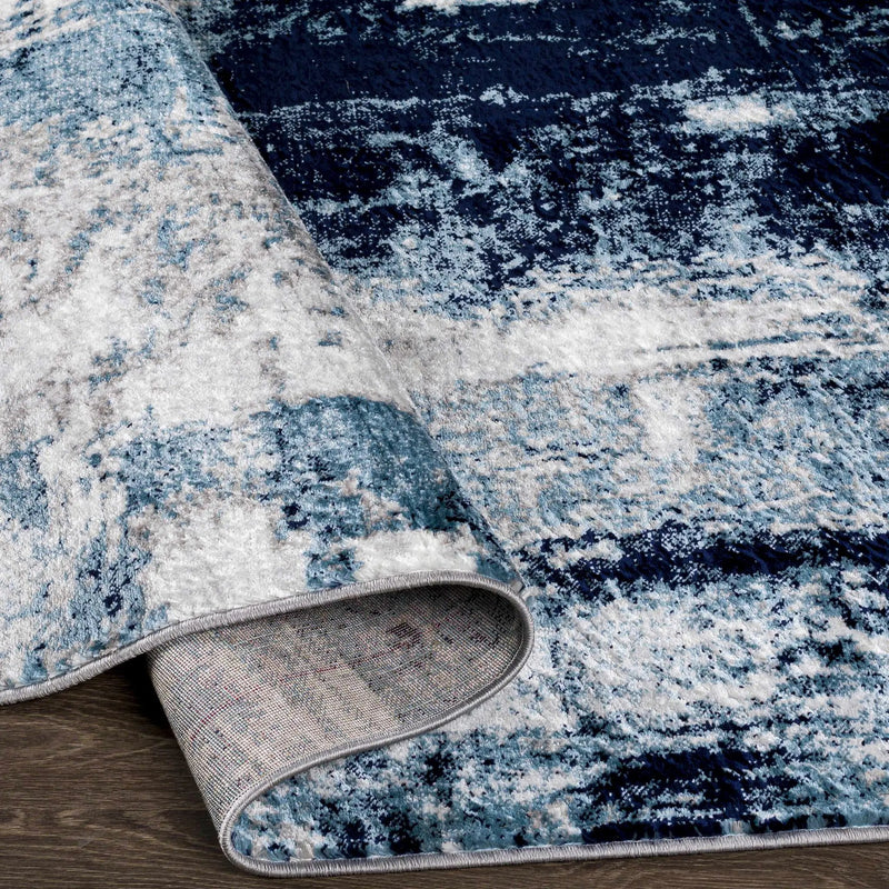 Apas Abstract Blue Area Rug by Boutique Rugs