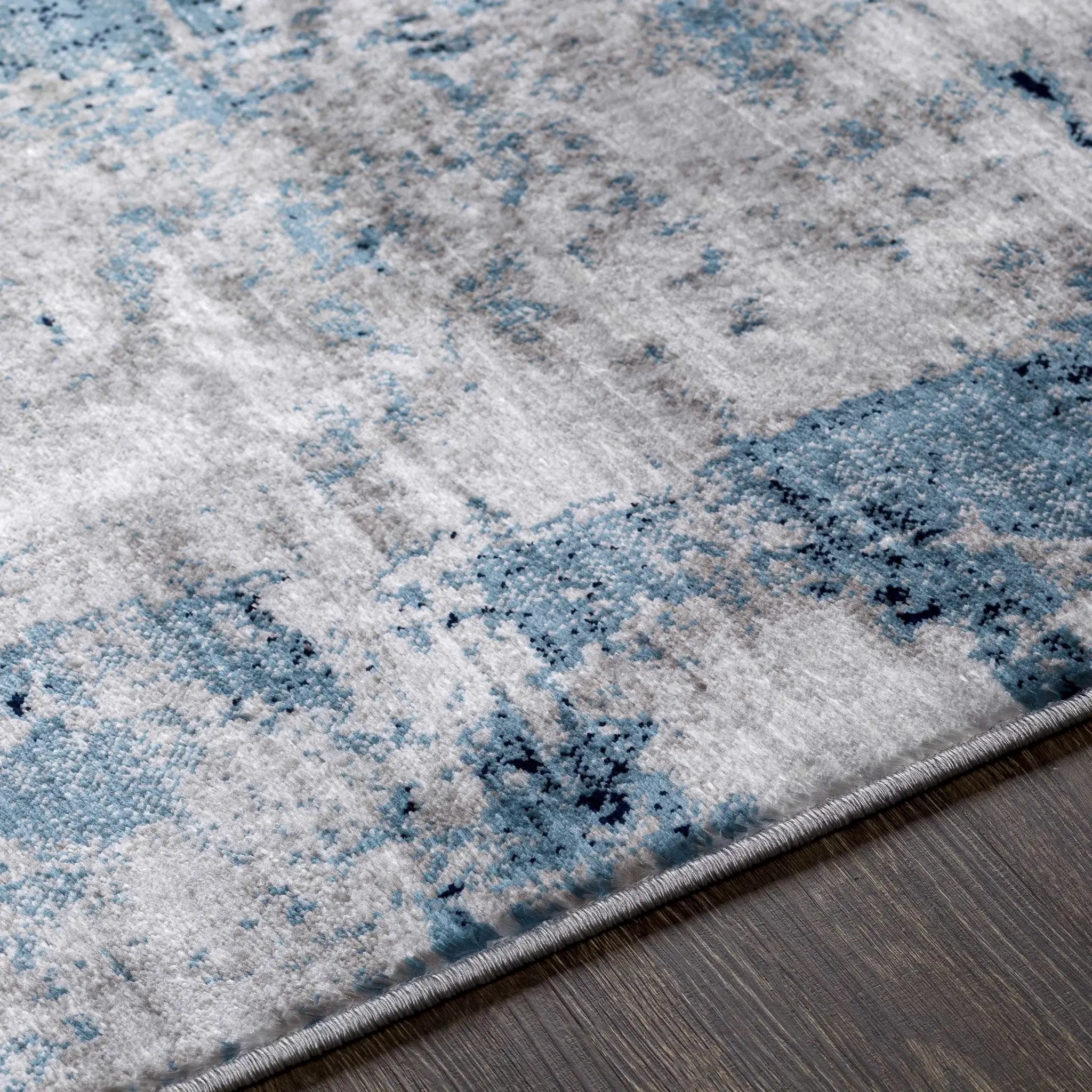 Apas Abstract Blue Area Rug by Boutique Rugs