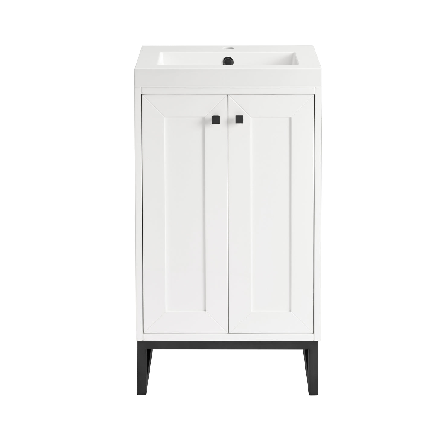James Martin Chianti 20" Single Bathroom Vanity, Glossy White by James Martin