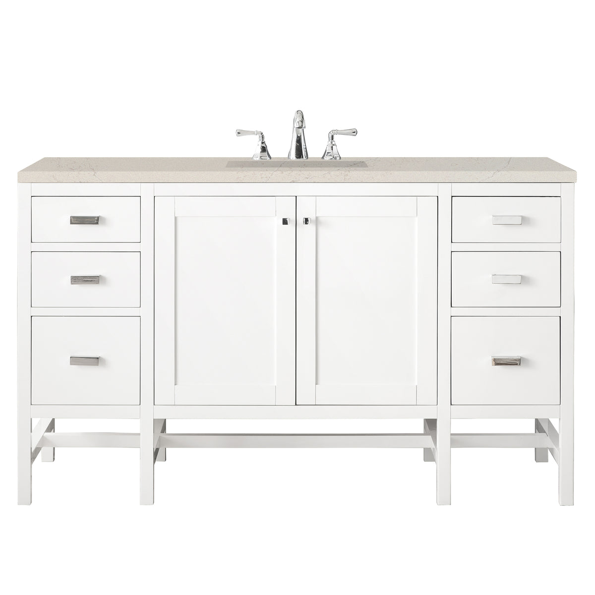 James Martin Addison 60" Single Bathroom Vanity, Glossy White, view 34