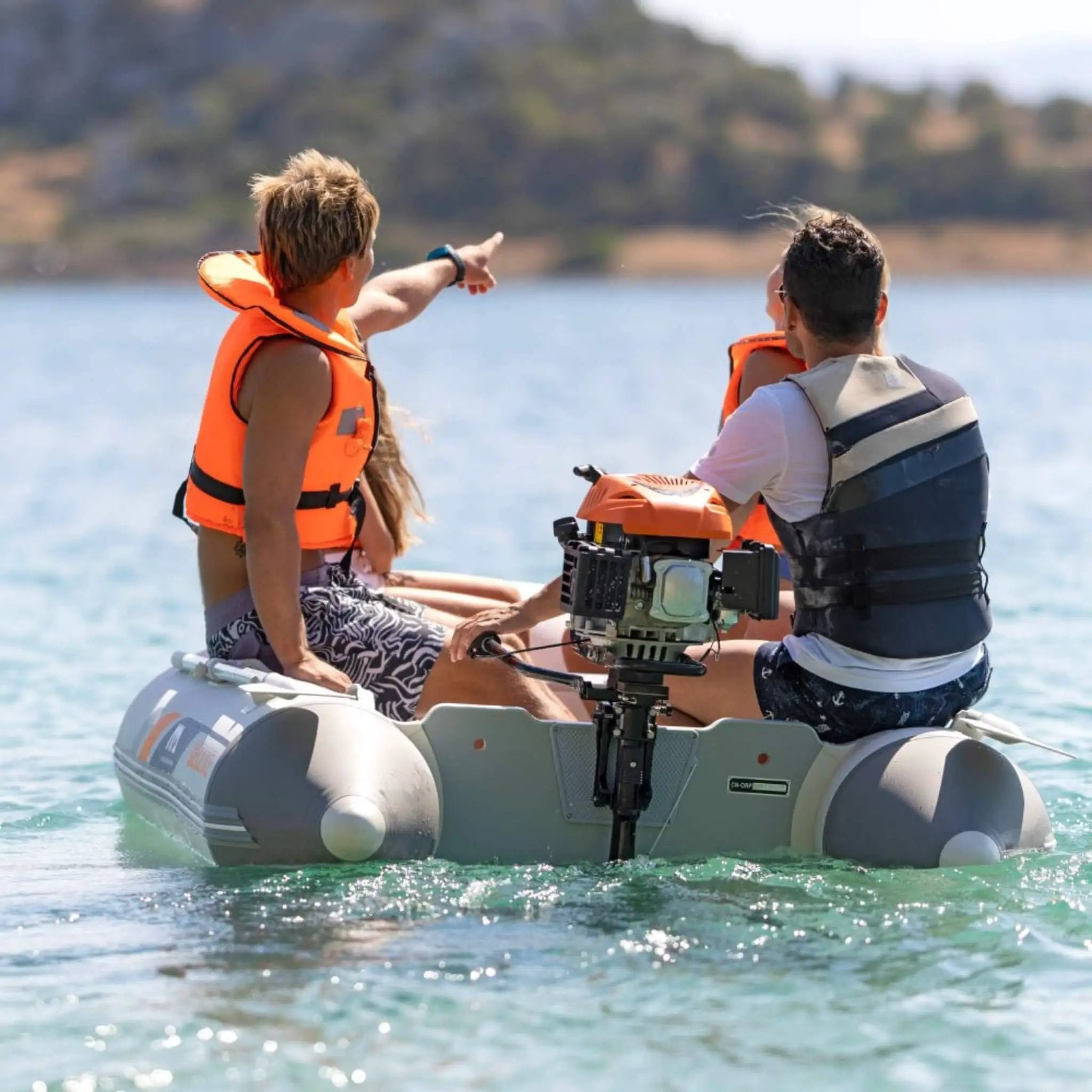 Aqua Marina A-Deluxe 8FT 4-Person Inflatable Speed Boat With Comfortable Rowing Seat And Adjustable Center Feet [BT-88850AL] (SAK20456) by SAKSBY WHOLESALE