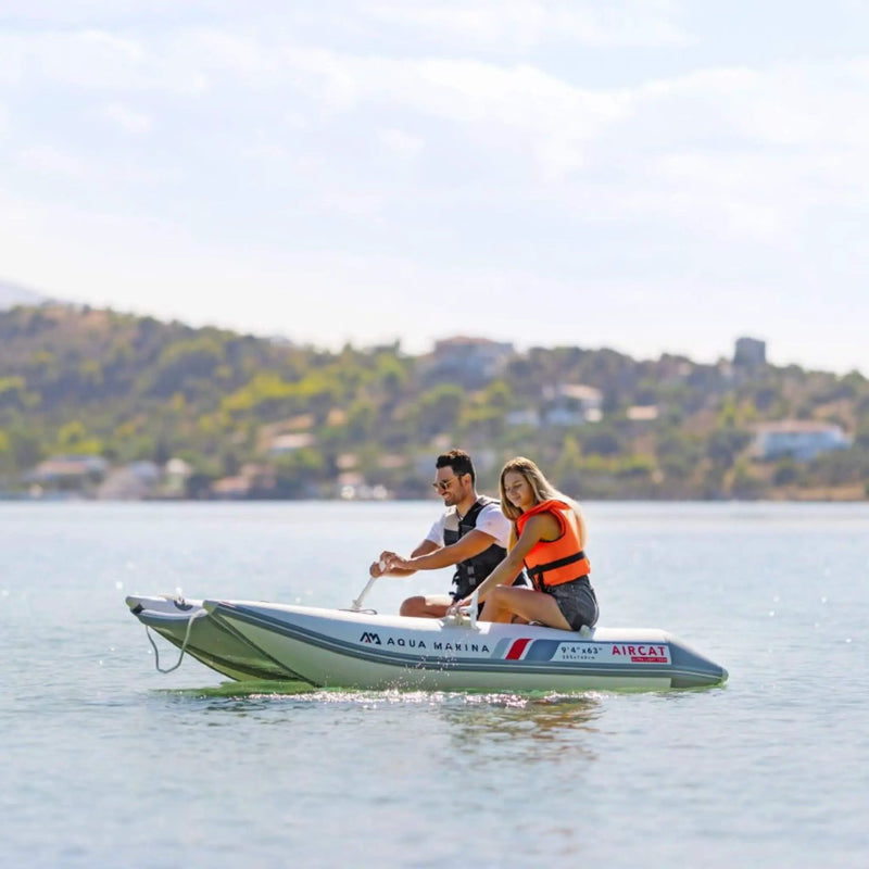 Aqua Marina Aircat 11FT 5-Person High-Speed Inflatable Catamaran With DWF Air Deck [BT-AC335] (SAK10650) by SAKSBY WHOLESALE