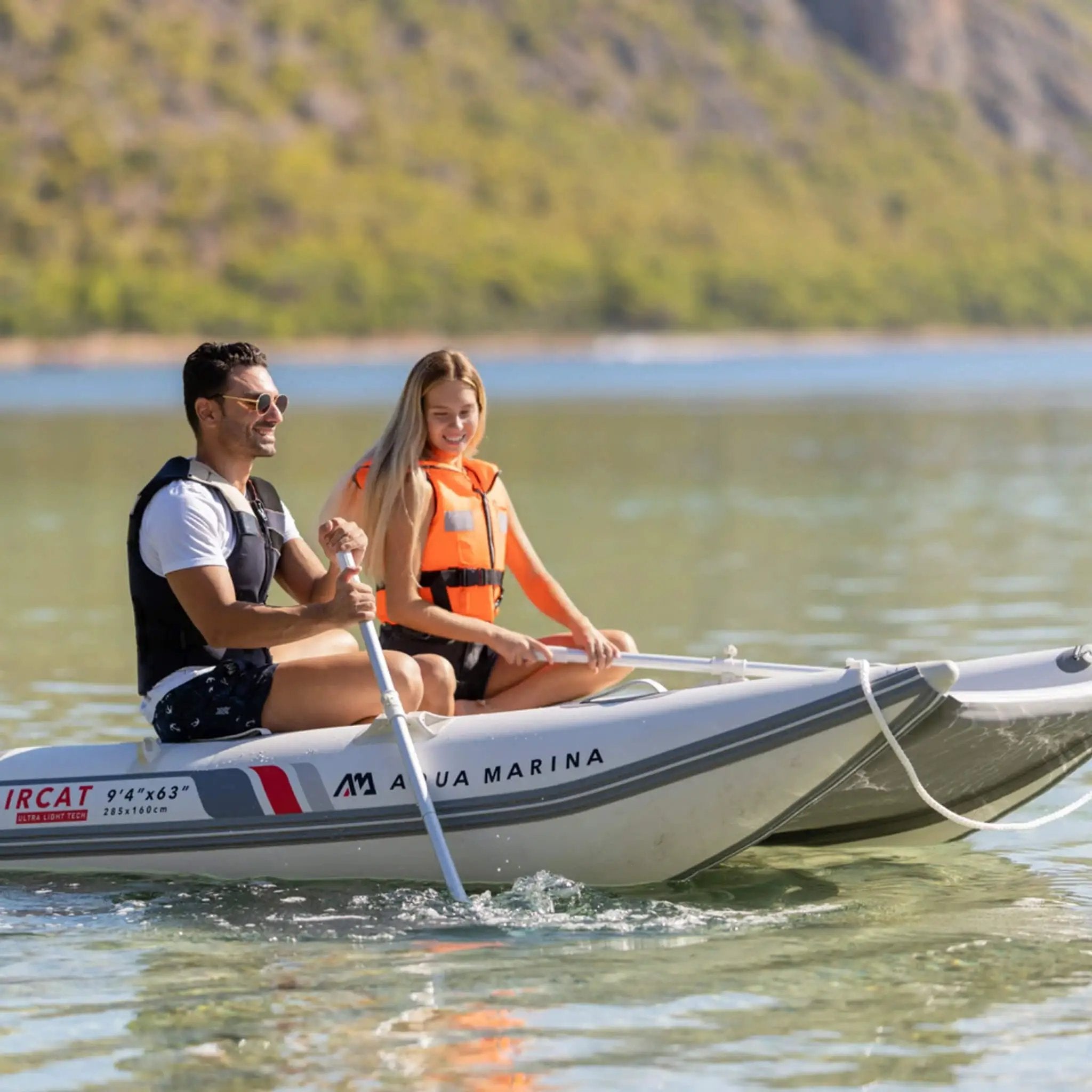 Aqua Marina Aircat 11FT 5-Person High-Speed Inflatable Catamaran With DWF Air Deck [BT-AC335] (SAK10650) by SAKSBY WHOLESALE