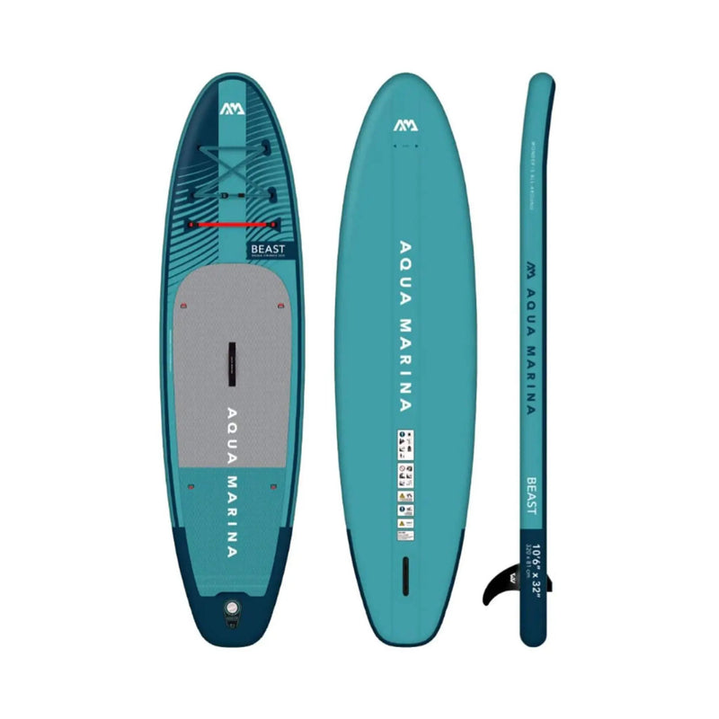 Aqua Marina Beast 10FT Advanced All-Around Inflatable SUP With Carbon Hybrid Paddle [BT-23BEP] (SAK89512) by SAKSBY WHOLESALE