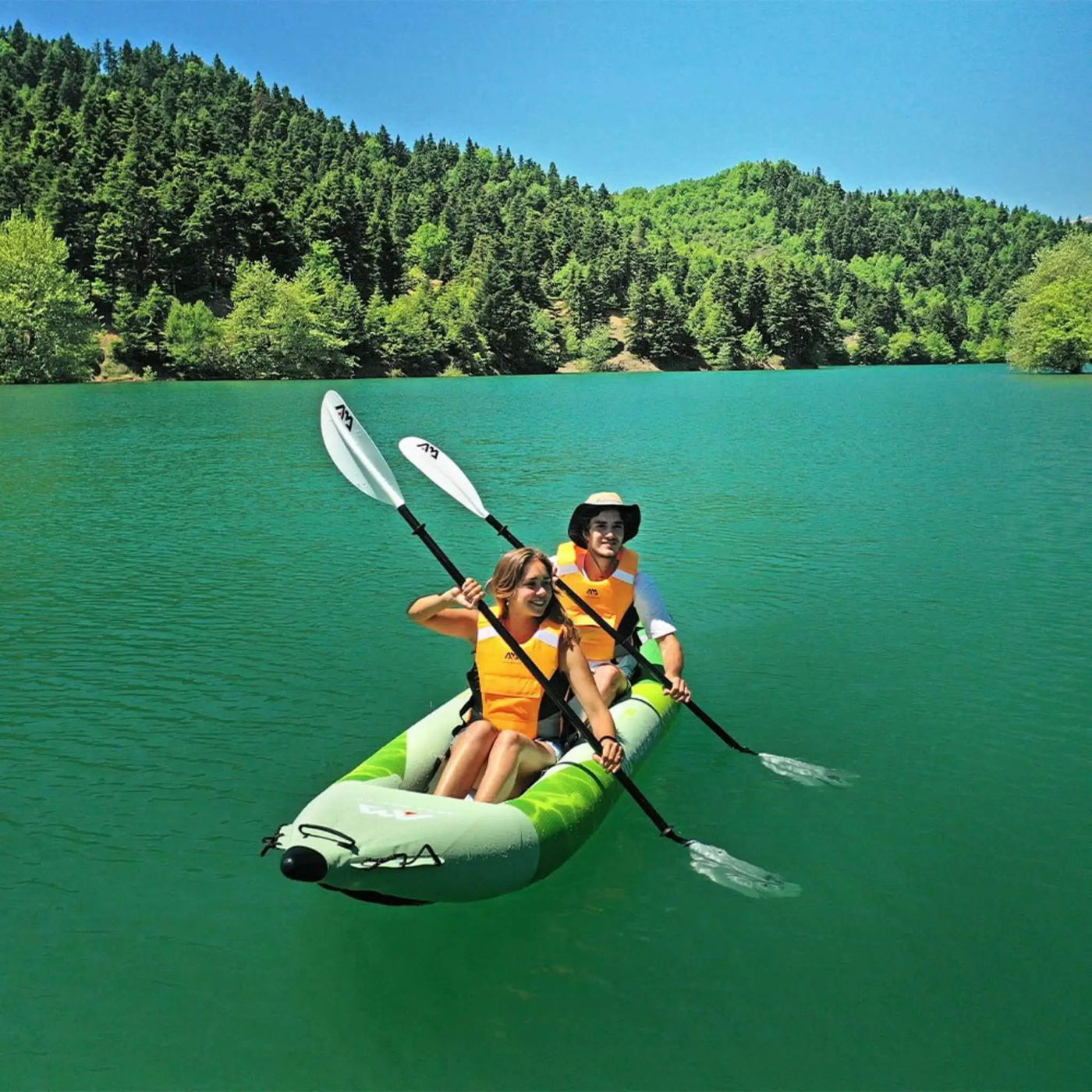 Aqua Marina Betta 14FT 2-Person Inflatable Recreational Kayak With Paddles [BE-412] (SAK01375) by SAKSBY WHOLESALE