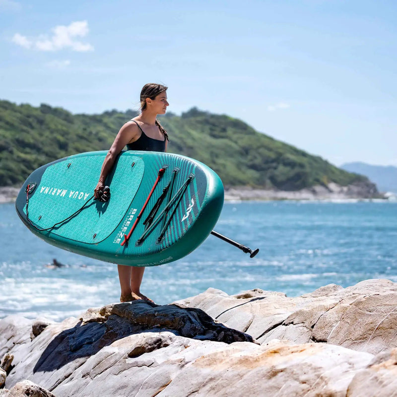 Aqua Marina Breeze 9FT Green Compact Inflatable SUP With Drop Stitch Light Technology [BT-23BRP] (SAK68745) by SAKSBY WHOLESALE