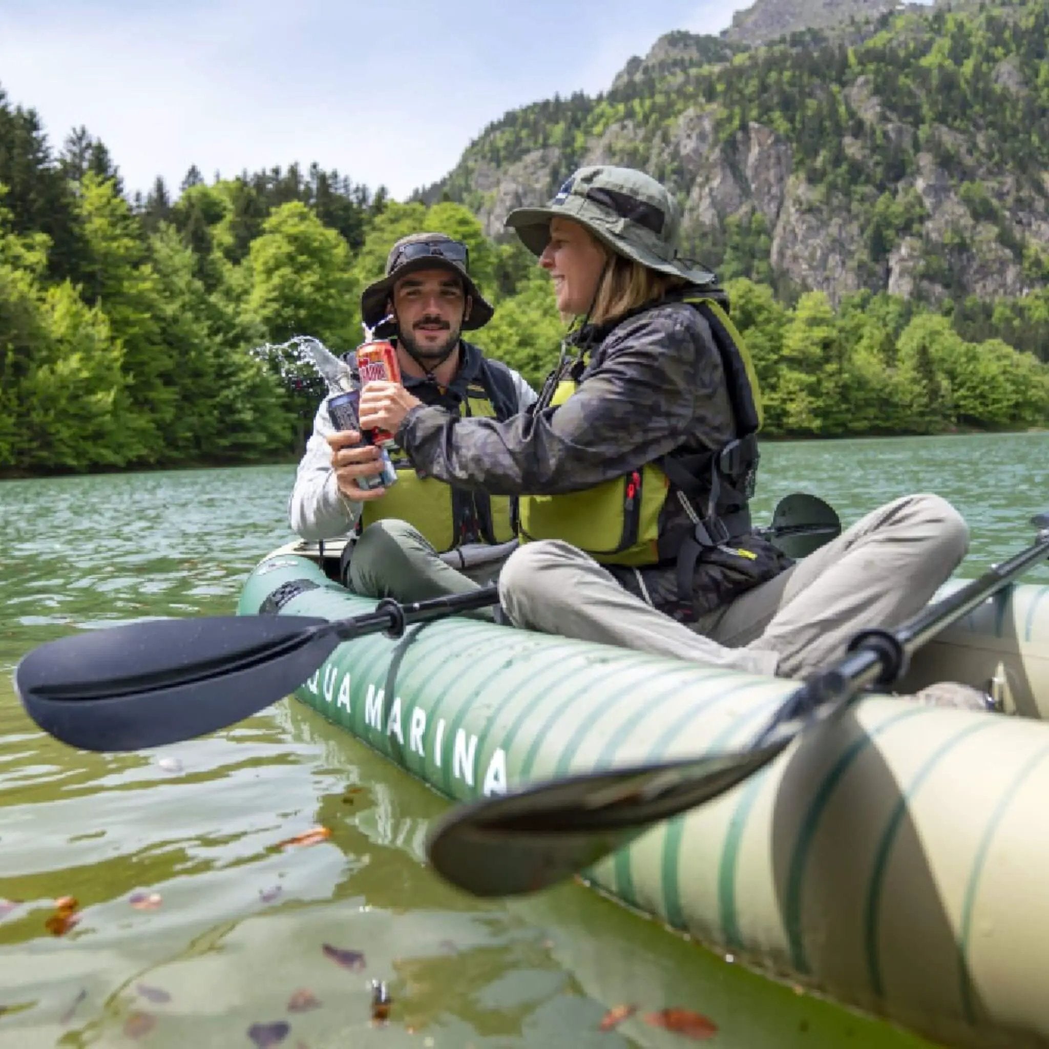 Aqua Marina Caliber 13FT Angling Kayak With Foldable Fishing Seat [Paddle Excluded] [CA-398] (SAK23467) by SAKSBY WHOLESALE