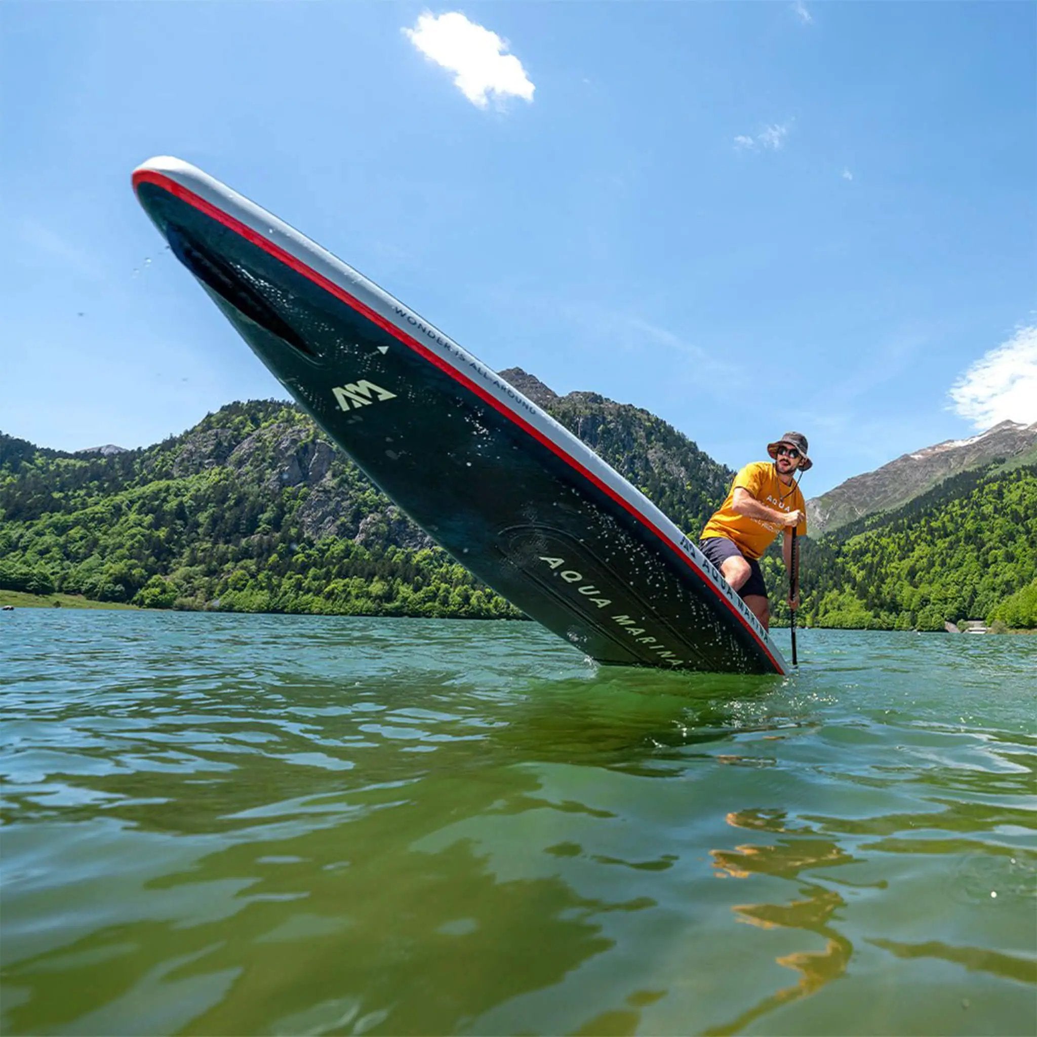 Aqua Marina Hyper 12FT Navy Touring SUP With Hydrodynamic Rail Edges & Adjustable Bungee [BT-23HY02] (SAK23285) by SAKSBY WHOLESALE