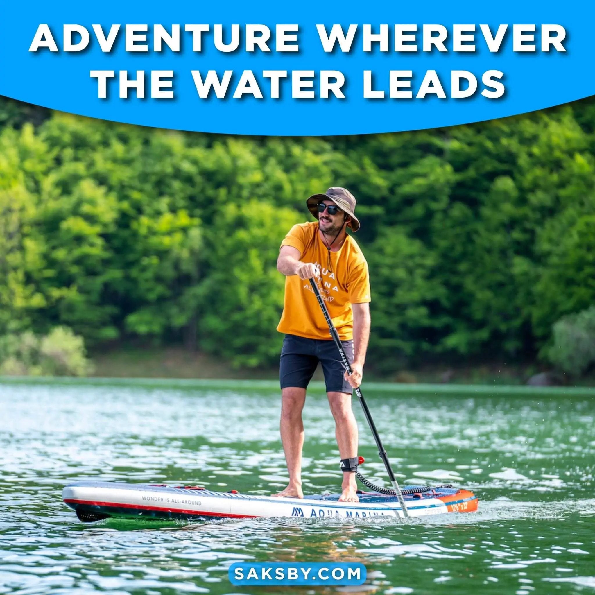 Aqua Marina Hyper 12FT Navy Touring SUP With Hydrodynamic Rail Edges & Adjustable Bungee [BT-23HY02] (SAK23285) by SAKSBY WHOLESALE