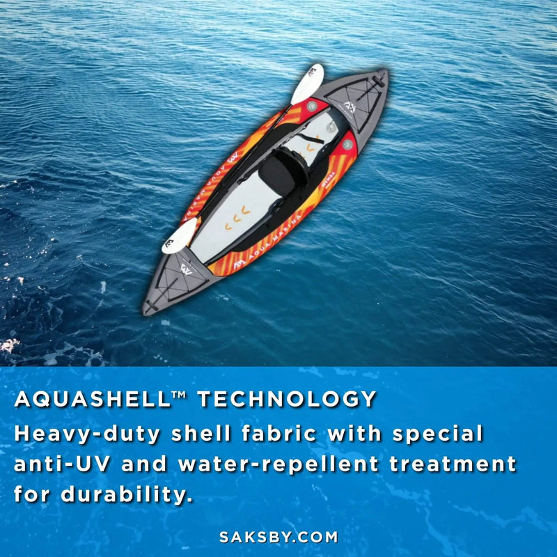 Aqua Marina Memba 330 10FT 1-Person Ultra Stiff Touring Kayak With Double Wall Fabric Floor [ME-330] (SAK56789) by SAKSBY WHOLESALE