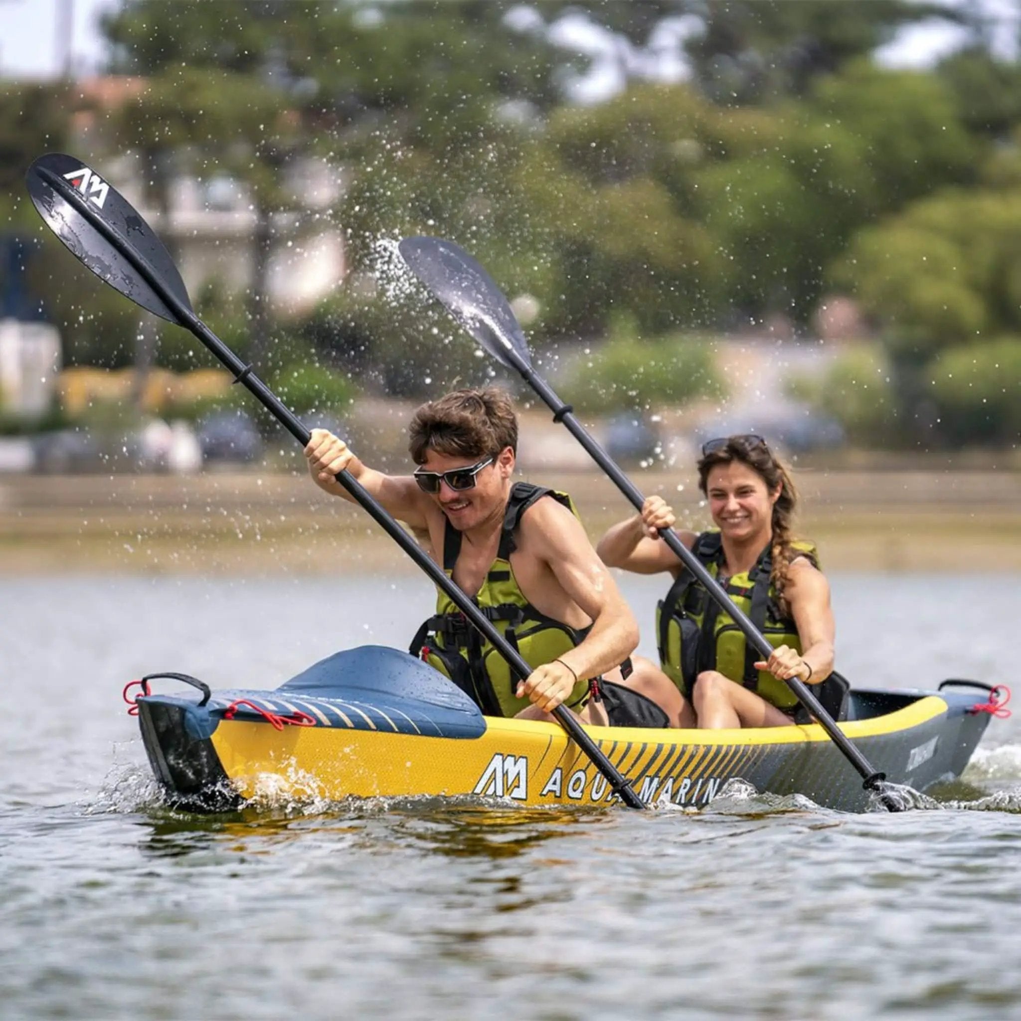 Aqua Marina Tomahawk AIR-K 440 14FT 2-Person High-Pressure Speed Inflatable Kayak [Paddle Excluded] [AIR-K440] (SAK31482) by SAKSBY WHOLESALE